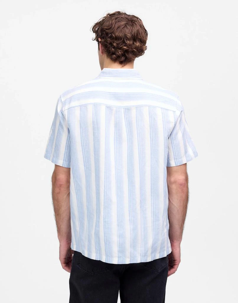 Madewell Button-Up Short-Sleeve Shirt in Cotton-Linen Blend 4