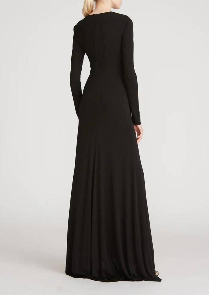 Halston Heritage ANDIE MATTE JERSEY TWIST GOWN