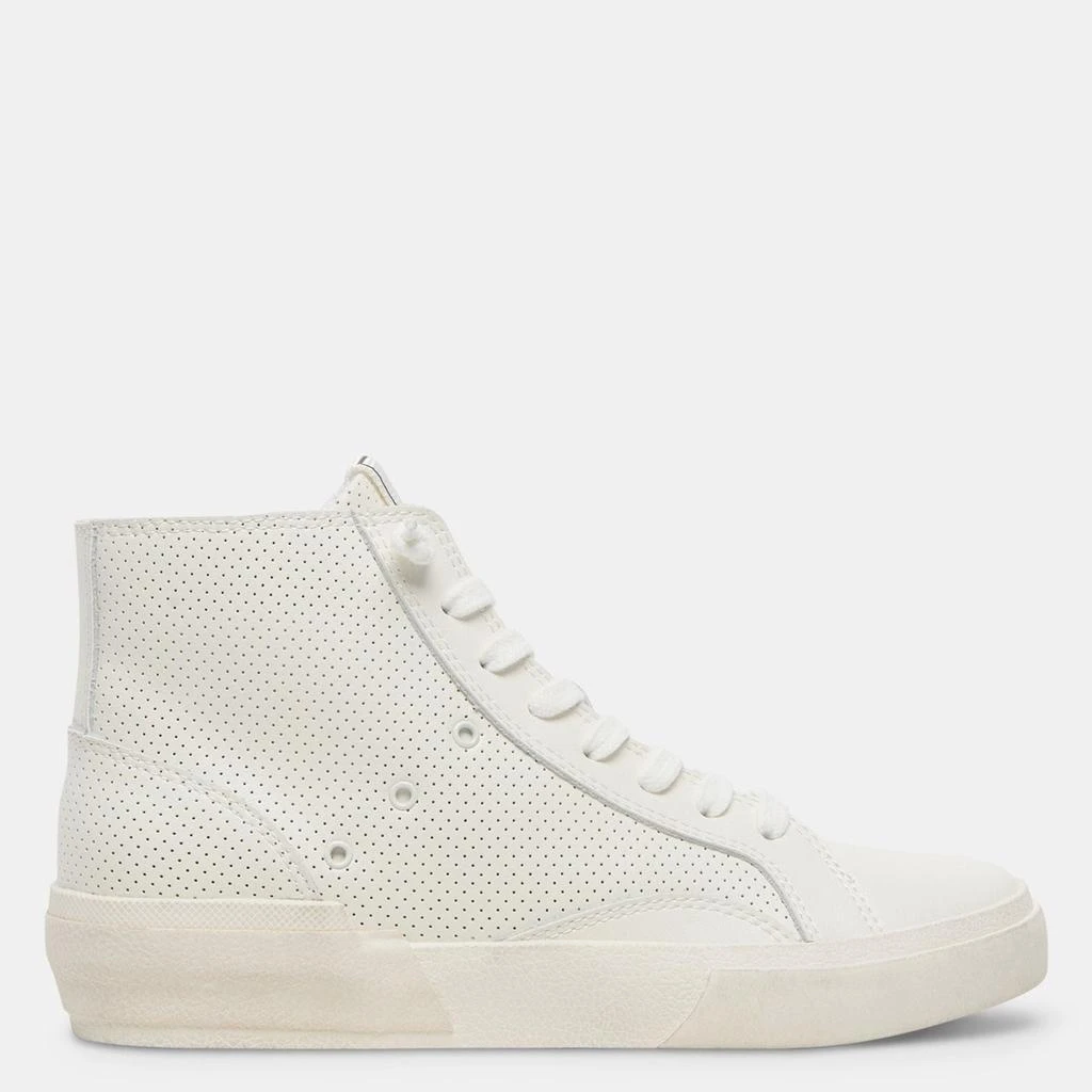 Dolce Vita ZOHARA SNEAKERS WHITE PERFORATED LEATHER 1