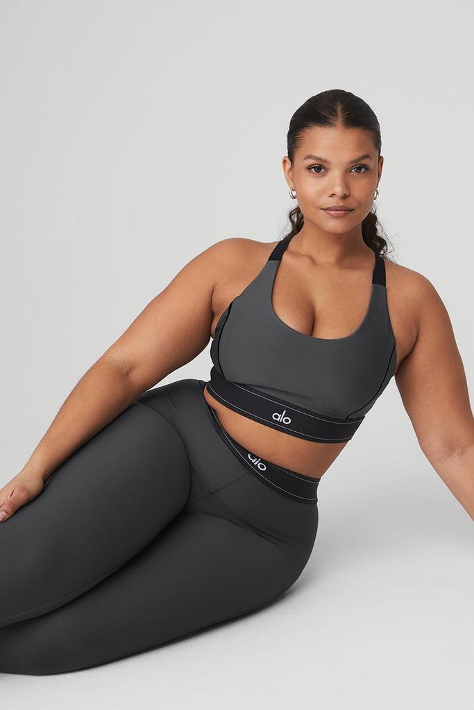 Alo Airlift High-Waist Suit Up Legging - Anthracite/Black - Pants