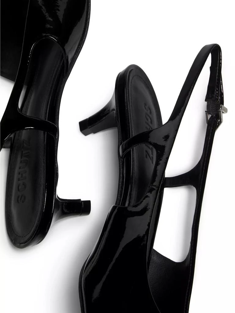 Schutz Boris Kitten-Heel Slingback Pumps 6