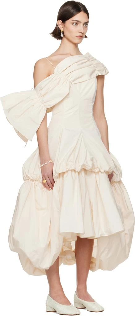 farm rio off white richelieu midi dress Off-White Tulip Richelieu Embroidered Midi Dress