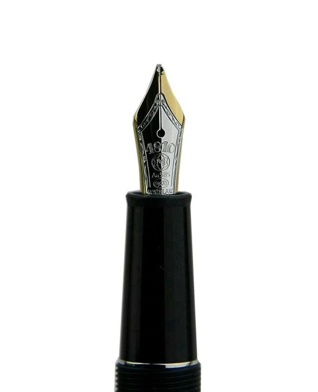 MontBlanc Montblanc Meisterstuck Classique Black Resin 14K Gold Nib Fountain Pen 106514 145 2