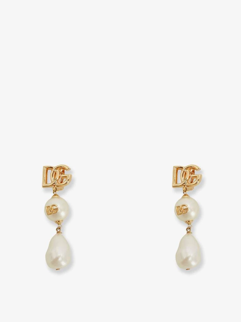 Dolce & Gabbana Brass earrings with DG logo
