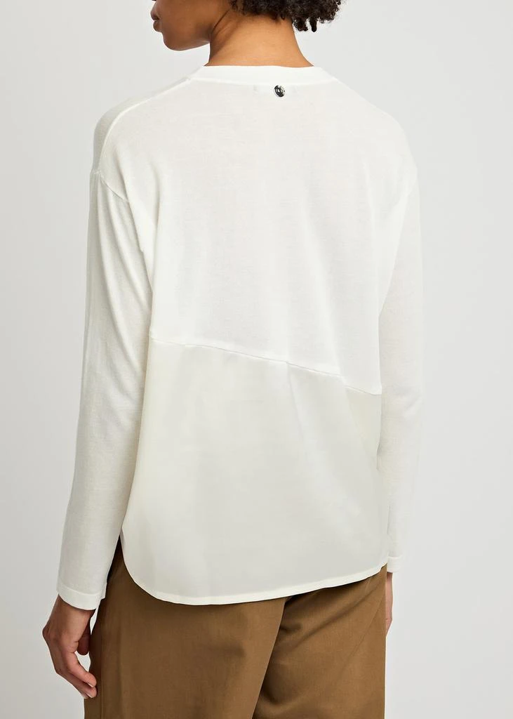 HIGH Jargon panelled fine-knit top 3