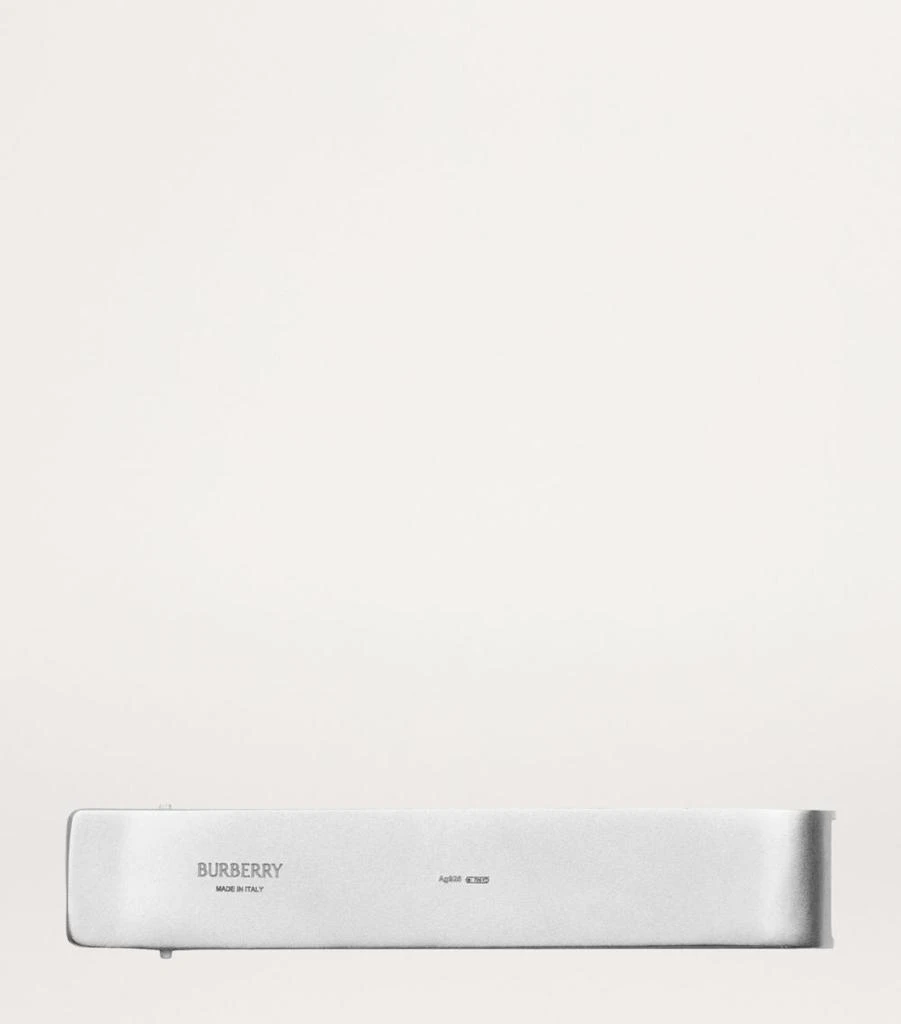 Burberry Sterling Silver B Charm Tie Bar 3