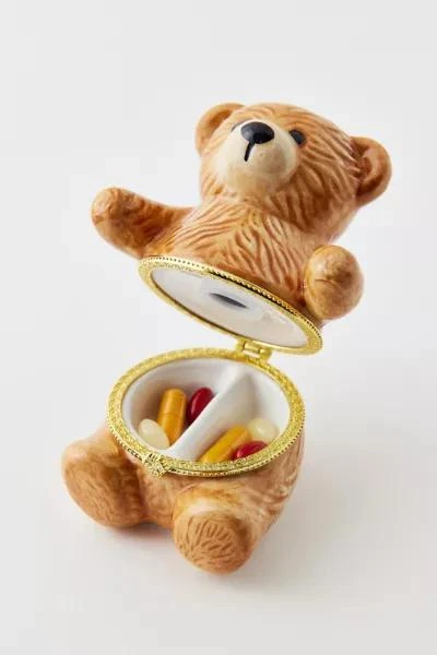 Urban Outfitters Ceramic Bear Pill Case 1
