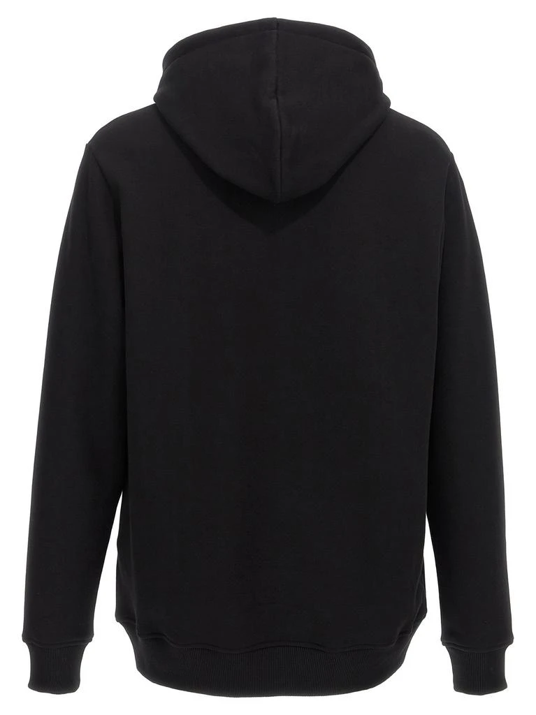 Balmain Balmain Flocked-Logo Drawstring Hoodie 2