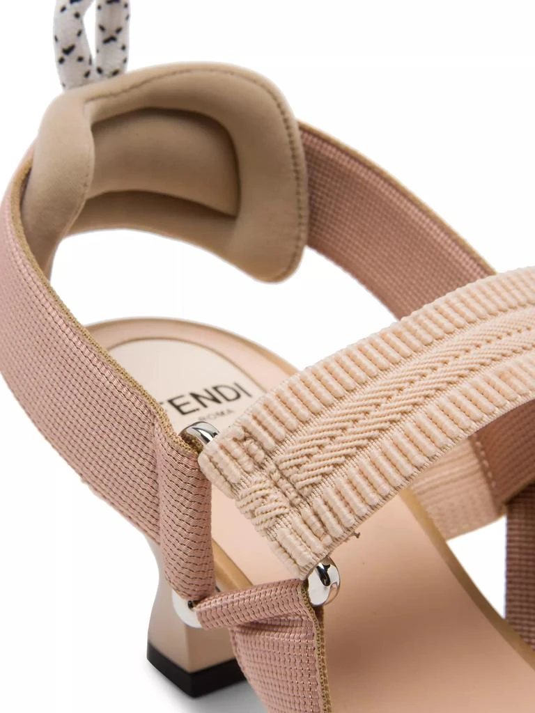 Fendi Colibri 55MM Mesh Slingback Pumps 7