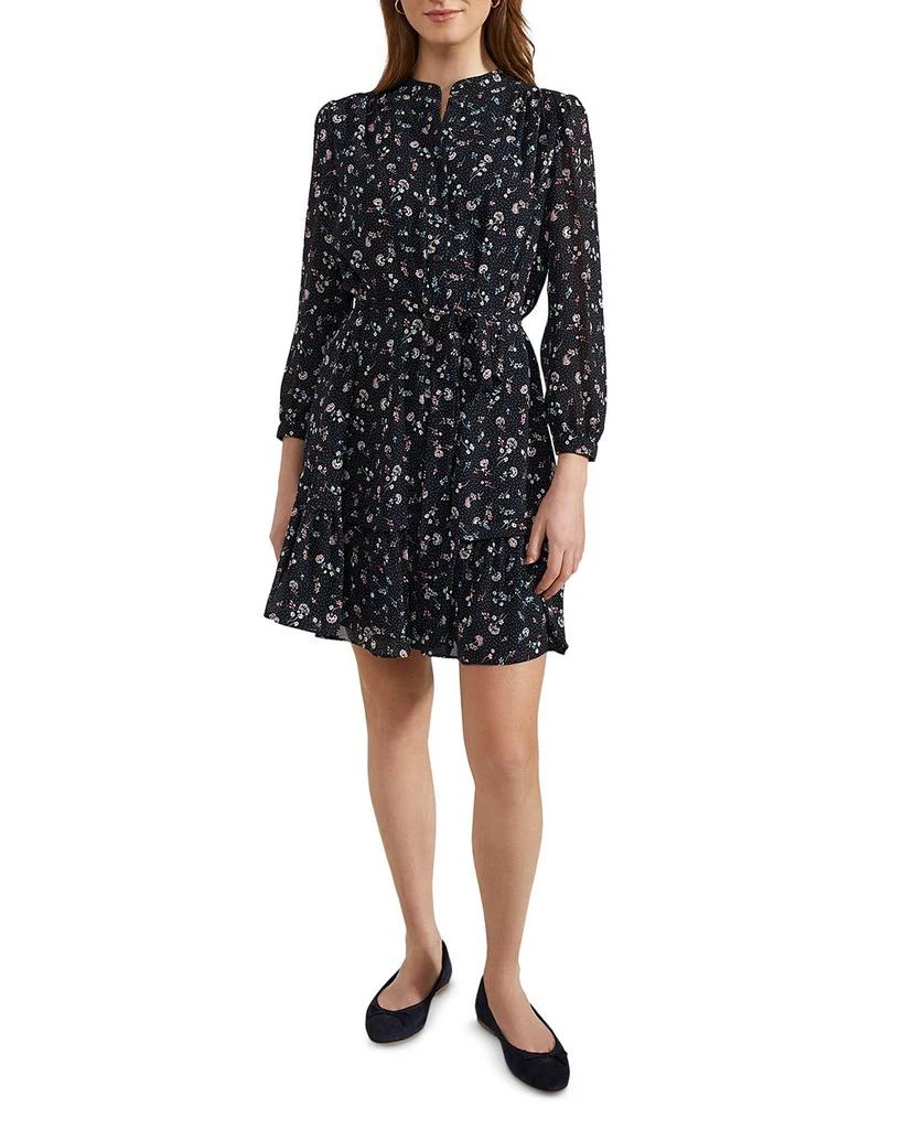 HOBBS LONDON Pearl Printed Tie Waist Dress 5