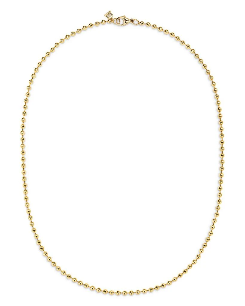 Temple St. Clair 18K Yellow Gold Classic Polished Ball Chain Necklace, 16" 1
