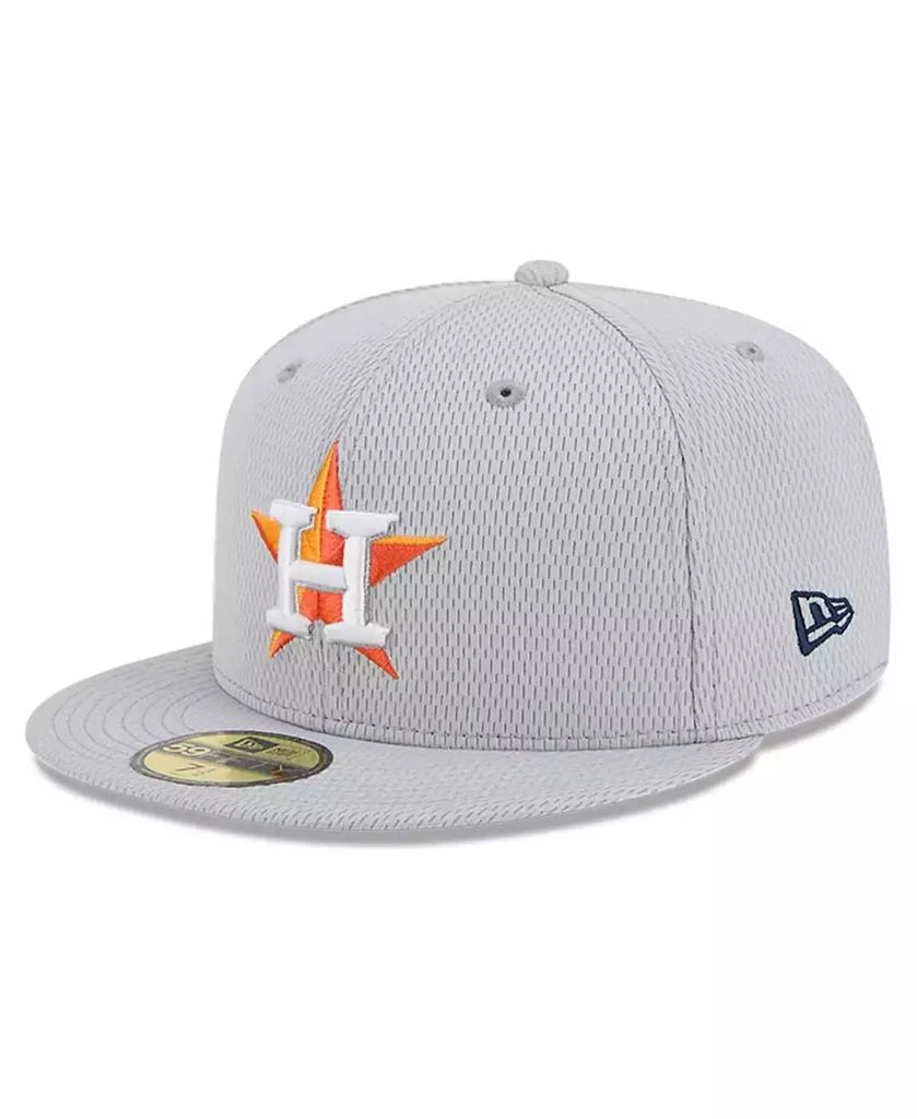 New Era Men's Gray Houston Astros 2025 MLB Clubhouse 59FIFTY Fitted Hat 4
