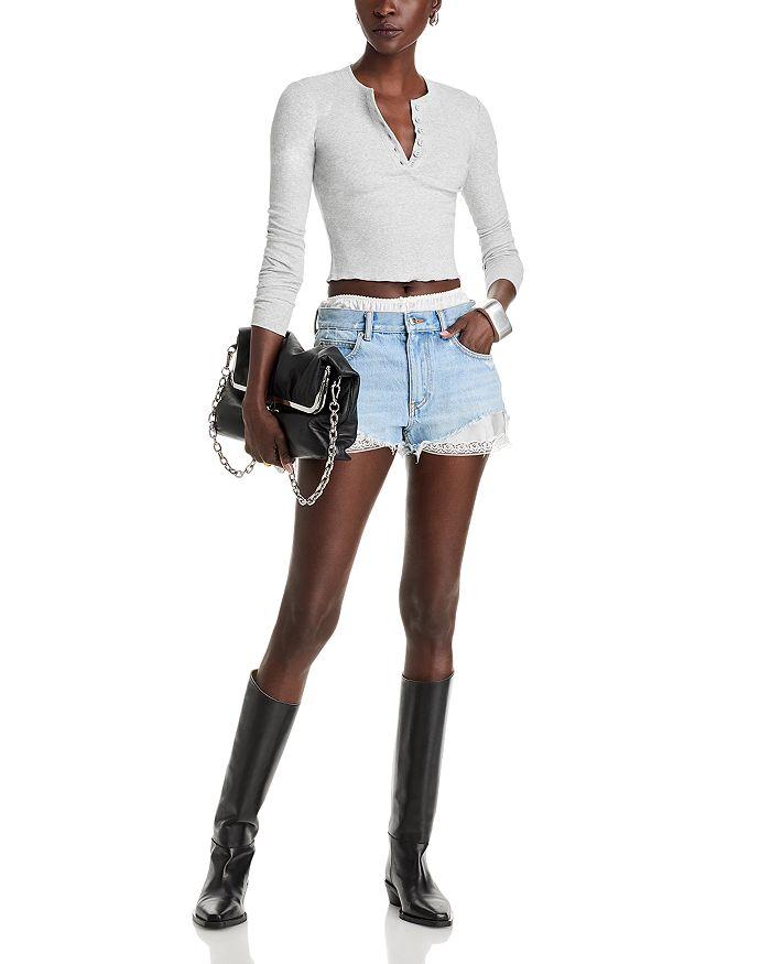 Alexander Wang Cut Off Denim Shorts
