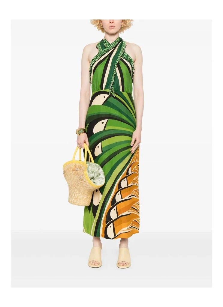 Farm Rio Toucan Tree Green Dress 2