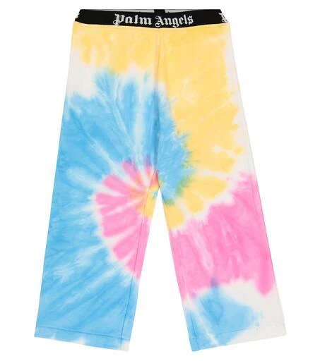 Palm Angels Tie-dye cotton jersey sweatpants 1