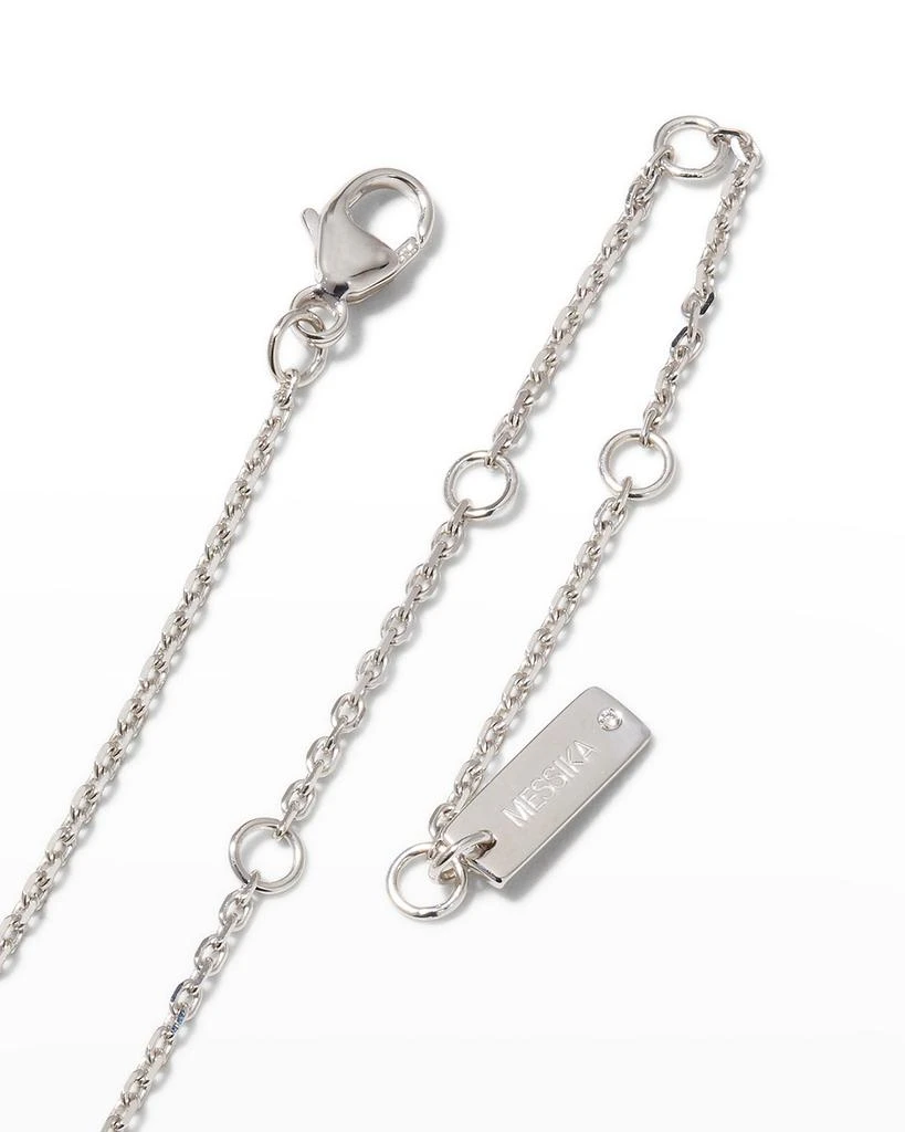 Messika Move Diamond 18K White Gold Pave Necklace 4