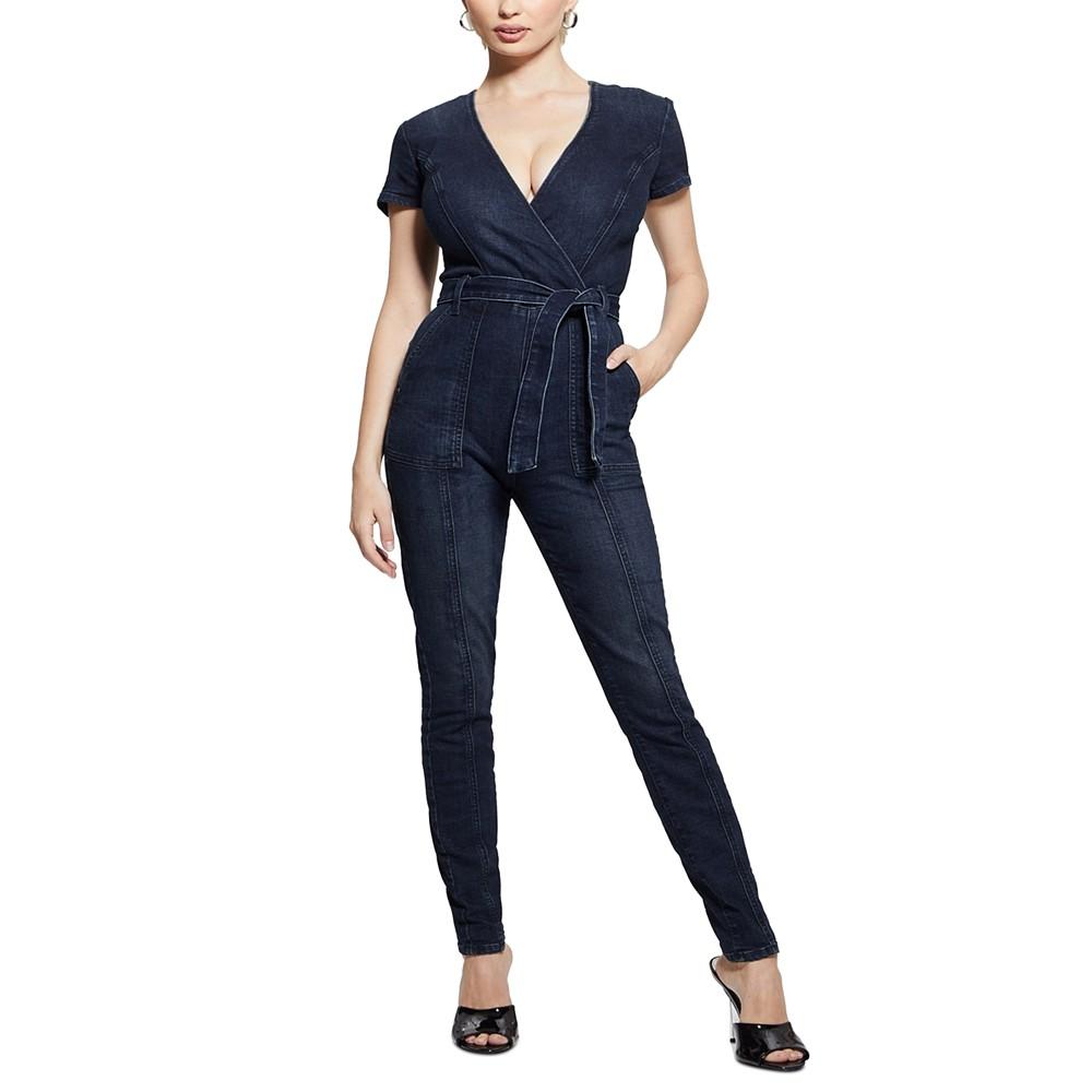GUESS Women's Leslie Denim Jumpsuit