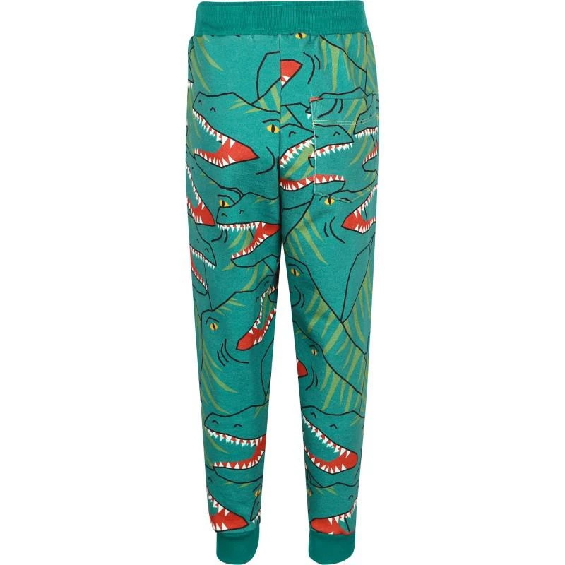Fábula Dino heads aop sweatpants in green 2