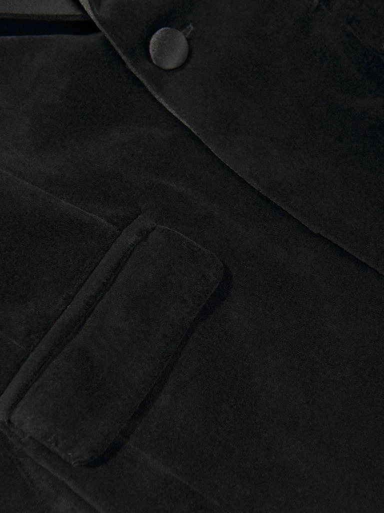Patachou Patachou Handkerchief Detailed Velvet Party Blazer 4