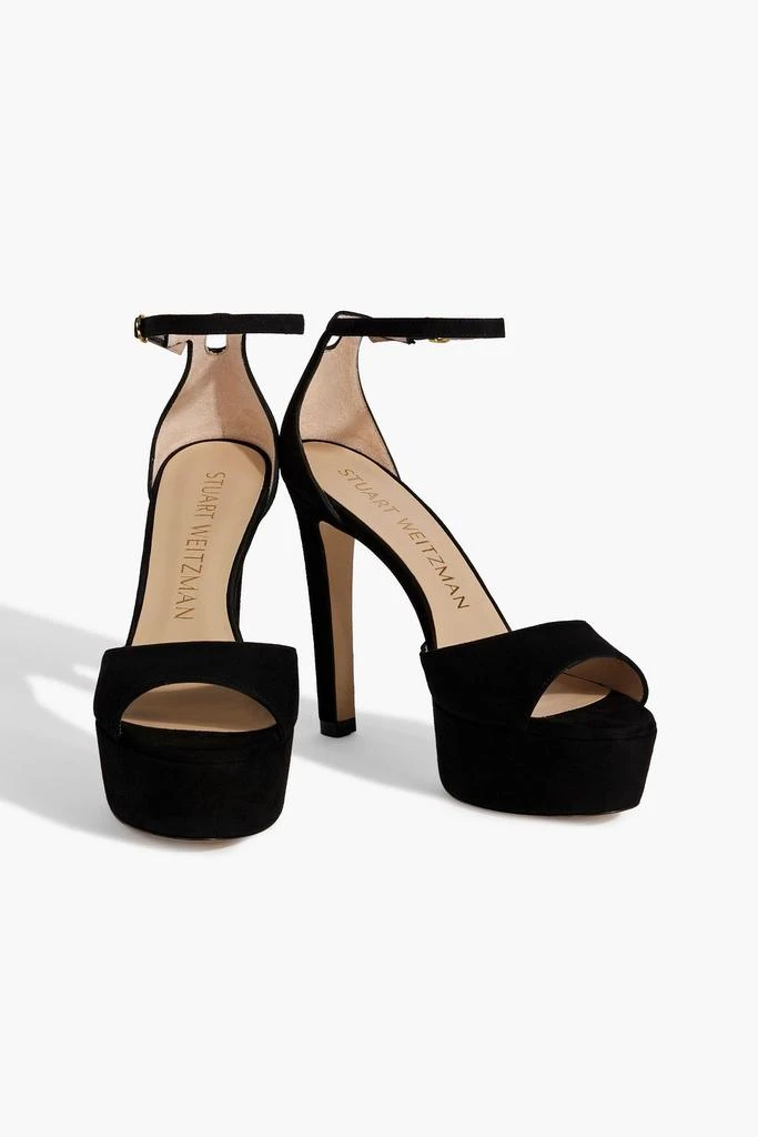 Stuart Weitzman Disco suede platform sandals 2