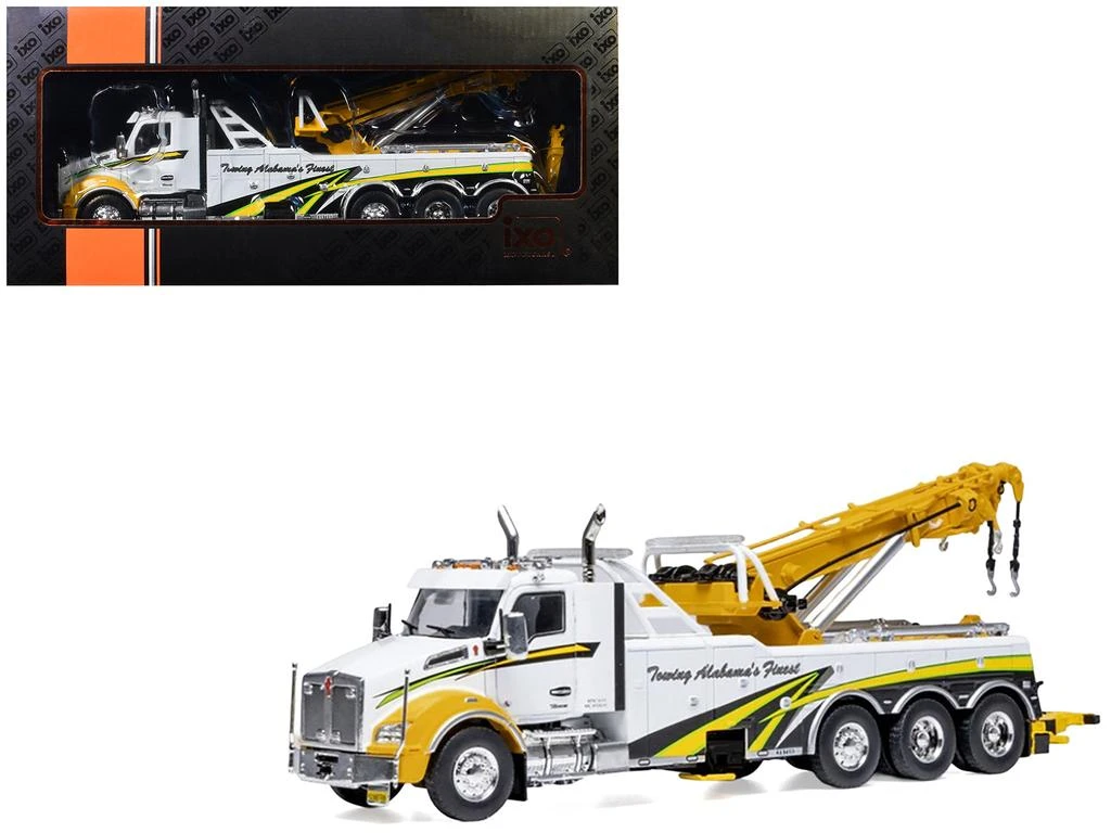 IXO 2018 Kenworth T880 Wrecker Tow Truck "Towing Alabama
s Finest" White with Graphics 1/43 Diecast Model by  Models