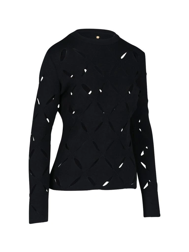 Versace Versace Cut-Out Medusa Plaque Sweater 3