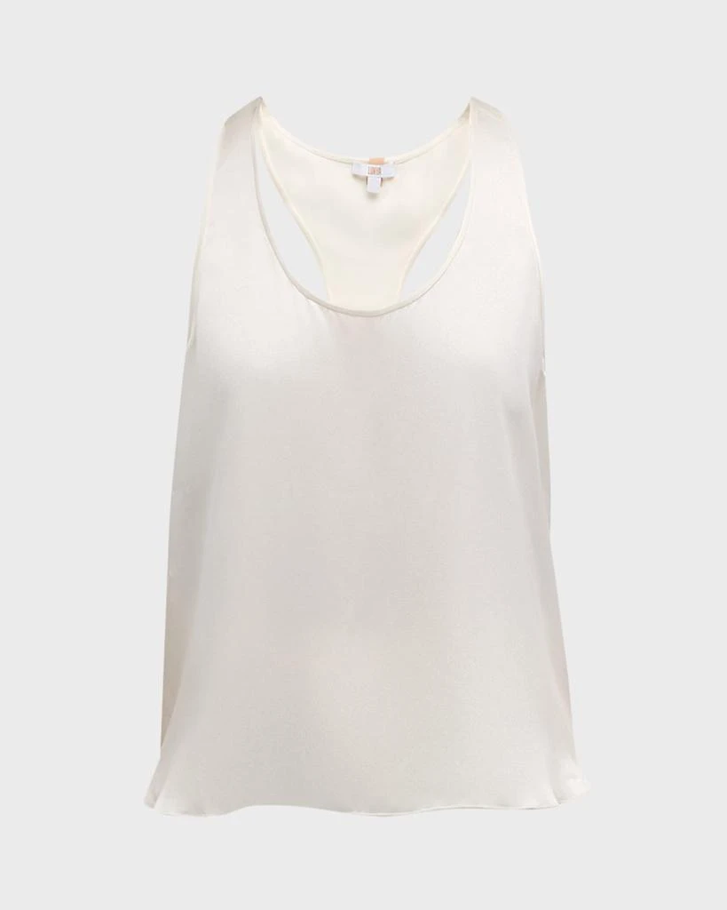 Lunya Tulip-Back Washable Silk Tank & Shorts Set 1