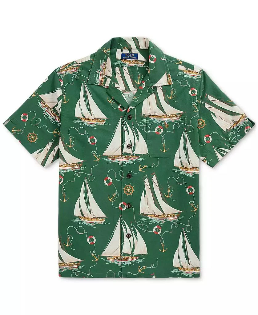 Ralph Lauren Men's Classic-Fit Sailboat Oxford Camp Shirt 5