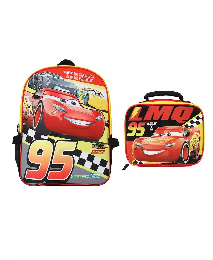 Cars Disney Lightning McQueen 16" #95 2-Piece Backpack & Lunchbox Set 1