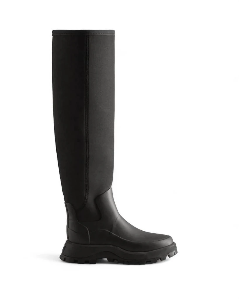 Hunter Women's City Explorer Neon Tall Boot In Black 1