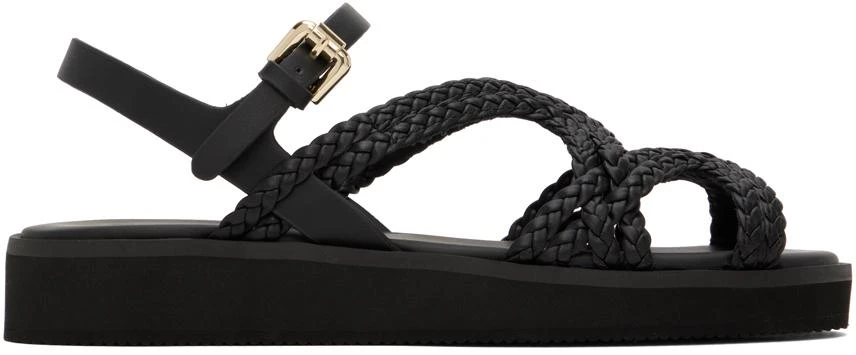 See by Chloé Black Sansa Flat Sandals 1