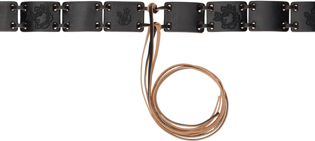 ＄*様 OUR LEGACY double tongue belt Our Legacy Studded Double Tongue Belt Black – ESSXNYC