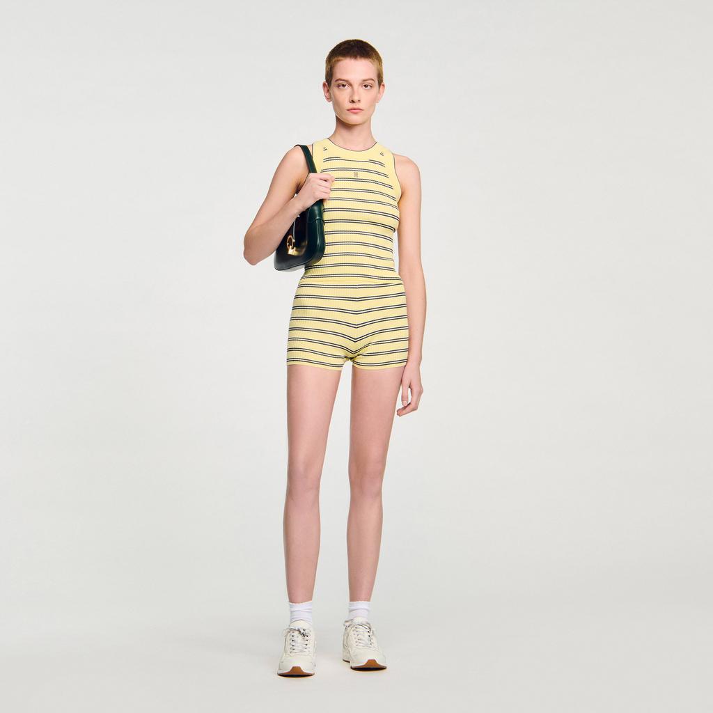 Sandro Striped knit vest top