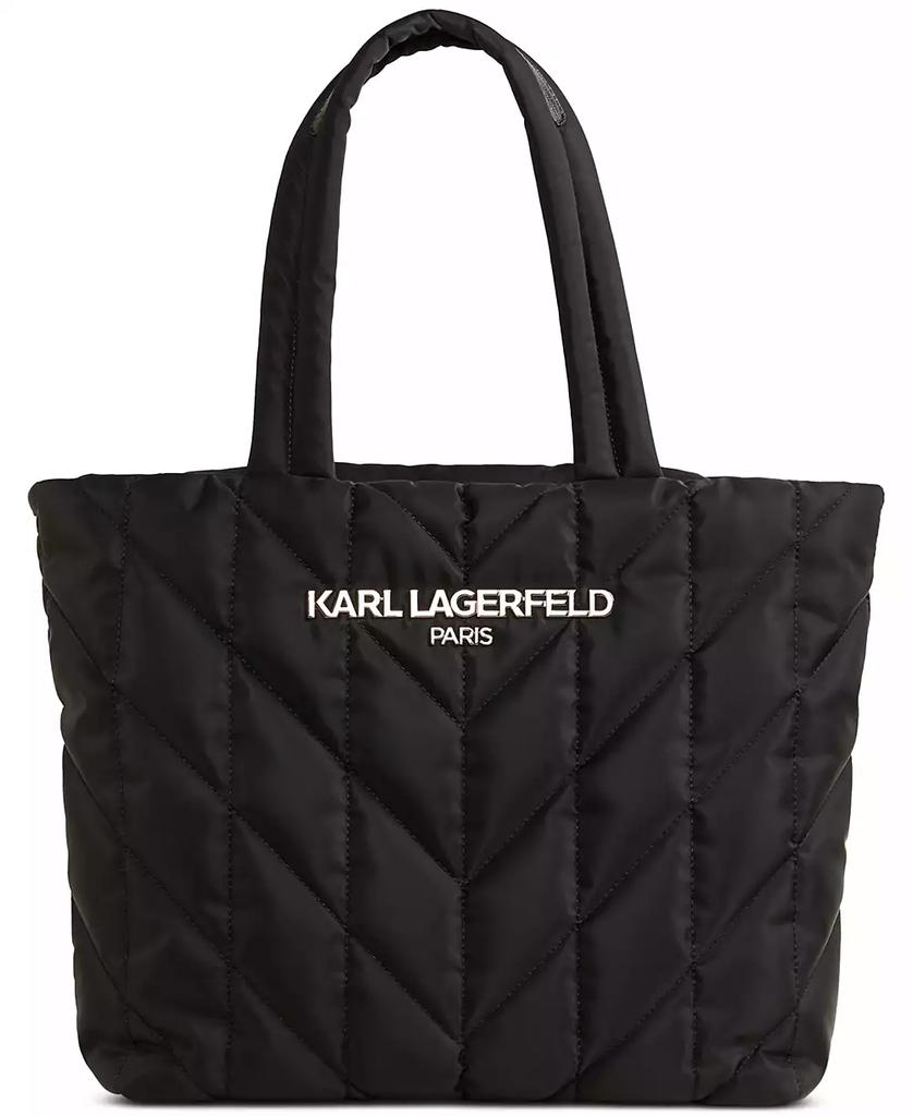 大人気★Karl Lagerfeld Paris ボヤージュナイロントート KARL LAGERFELD PARIS Voyage Large Quilted Tote - Macy's