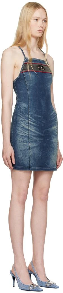 Diesel Blue De-Pilu-Dress-S Denim Minidress 2