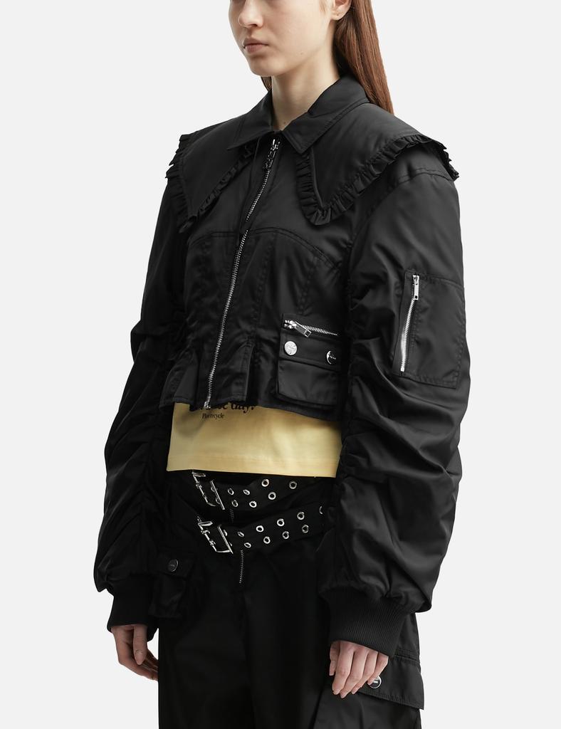 Ganni Duchesse Nylon Fitted Jacket