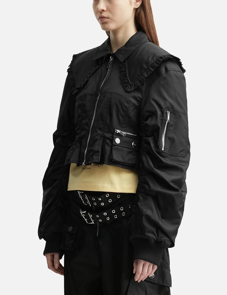 Ganni Duchesse Nylon Fitted Jacket 2