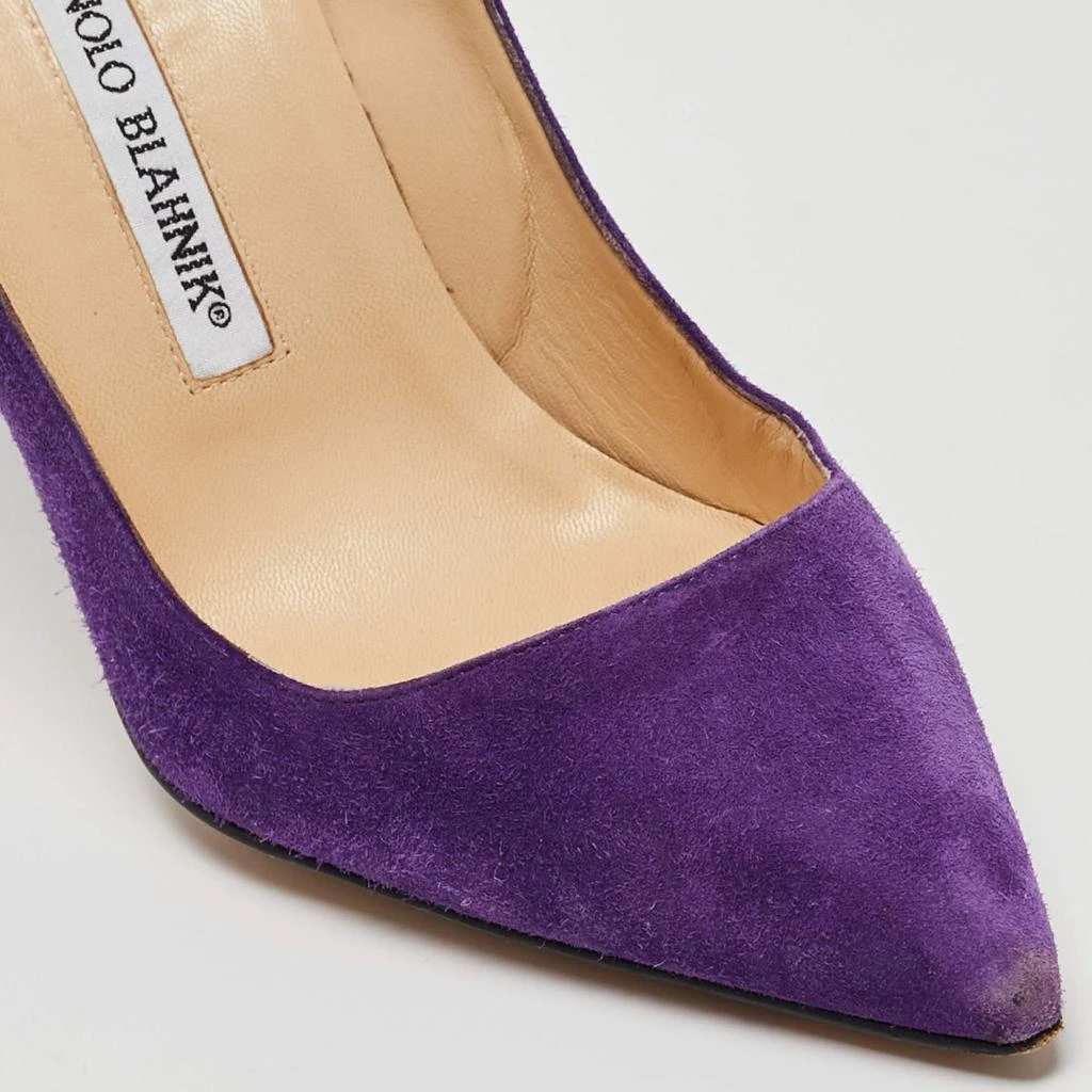 Manolo Blahnik Manolo Blahnik Purple Suede BB Pointed Toe Pumps Size 36 9
