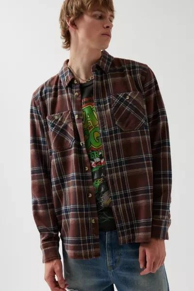 Loser Machine Loser Machine X MOONEYES Charlie Plaid Long Sleeve Button-Down Work Shirt 3