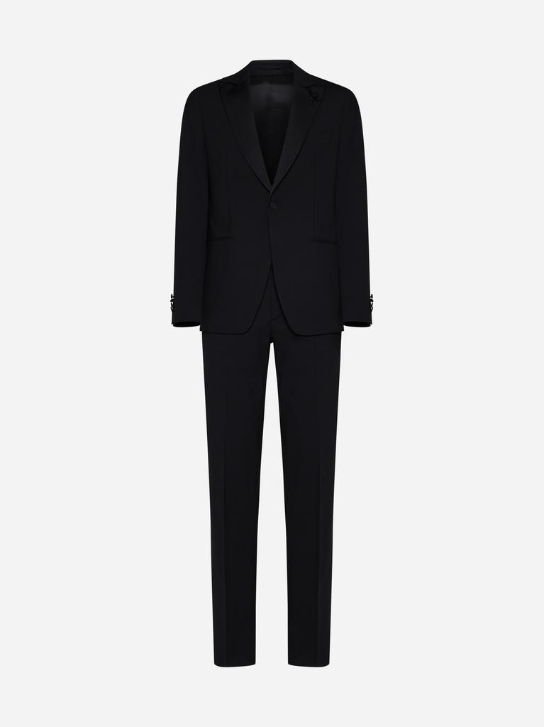 LARDINI Wool single-breasted tuxedo