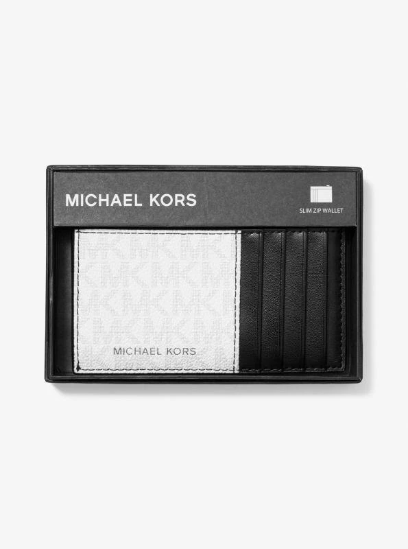 Michael Kors Cooper Slim Signature Logo Zip Wallet 4