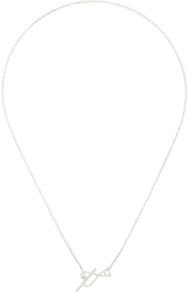 AMI Silver Ami de Cœur 
2 in 1
 Chain Necklace