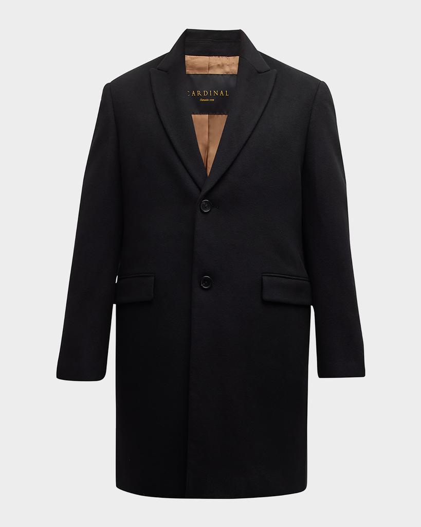 Cardinal of Canada Men's Sutton Peak-Lapel Wool Topcoat