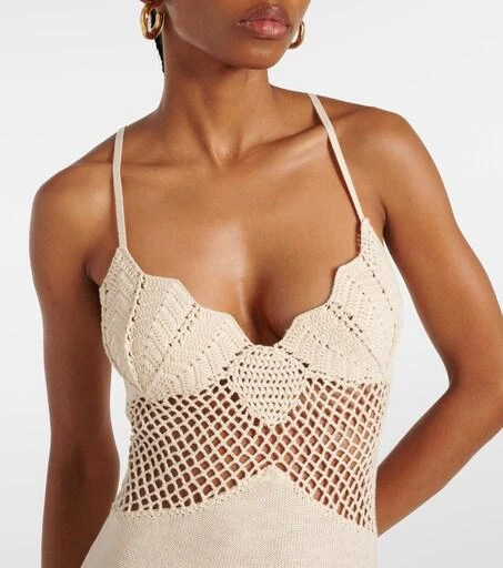 Staud Tara Crochet Spaghetti-Strap Maxi Dress, Buttercream, Women's, XL, Casual & Work Dresses Maxi Dresses Staud Tara Crochet Spaghetti-Strap Maxi Dress, Buttercream, Women's, XL, Casual & Work Dresses Maxi Dresses