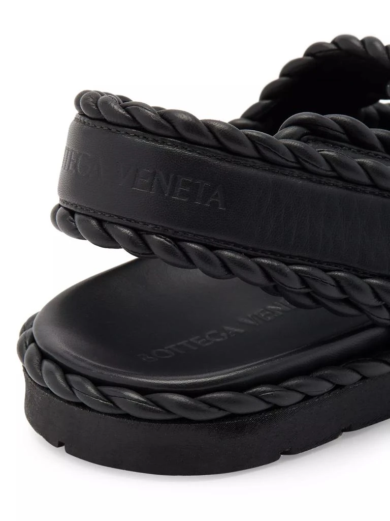 Bottega Veneta Twisted Leather Slingback Sandals 7