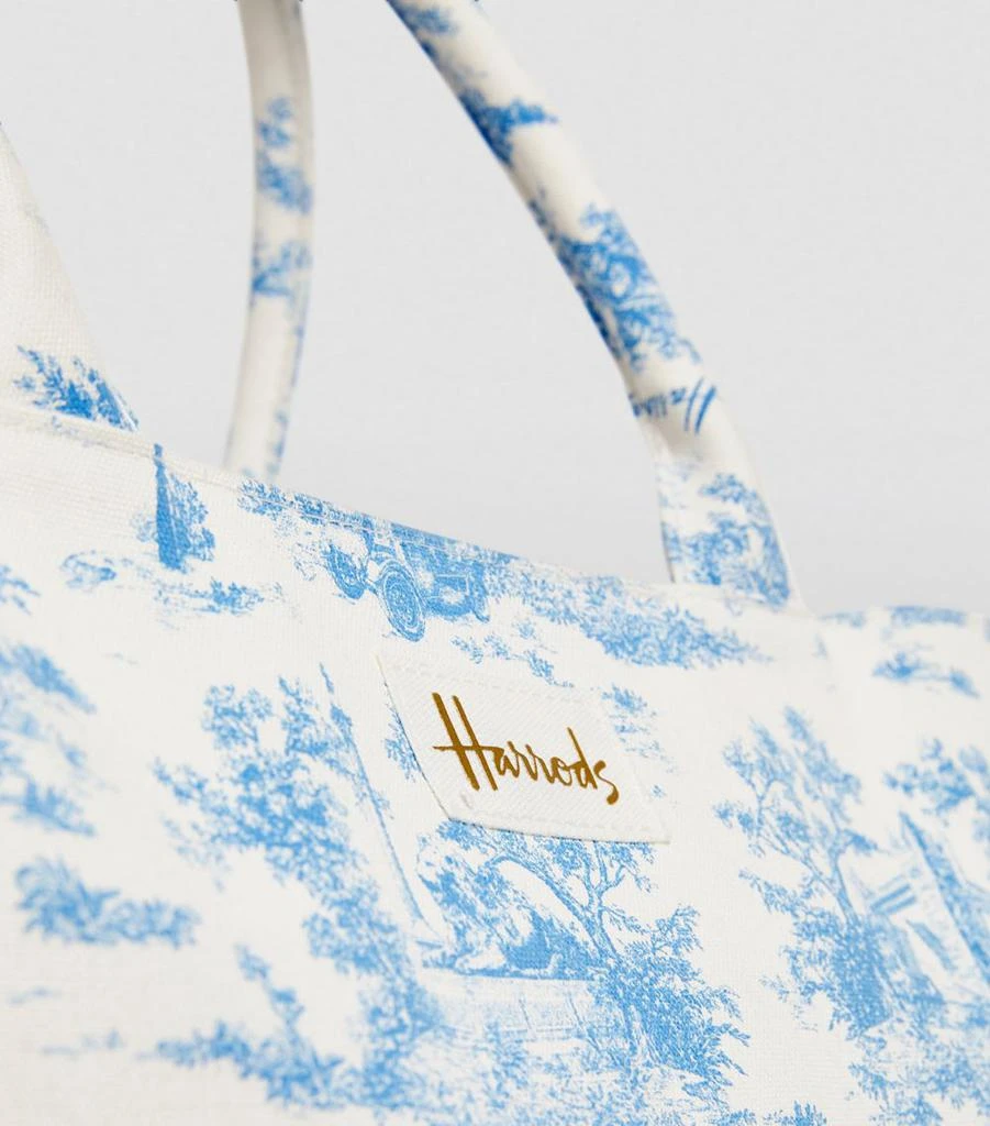 Harrods Toile Grocery Shopper Bag 8