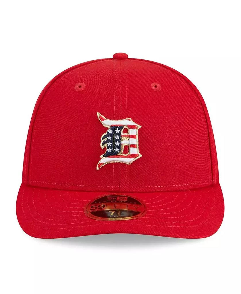 New Era Men's Red Detroit Tigers 2023 Fourth of July Low Profile 59FIFTY Fitted Hat 2