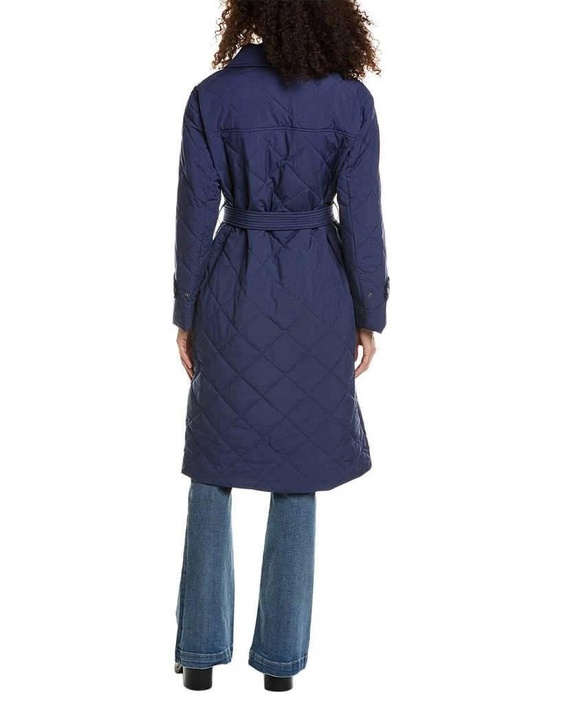 Ellen Tracy Ellen Tracy Diamond Quilted Trench Coat 2
