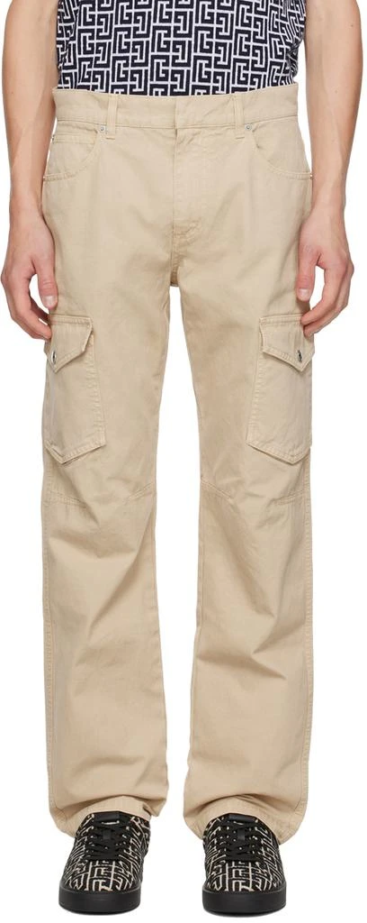 Shop Beige Darted Cargo Pants on Sale at BeyondStyle – Get 70% Off