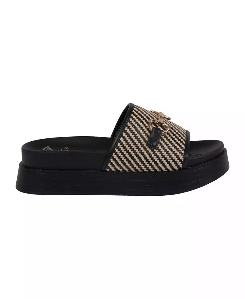 GC Shoes Women's Sari Woven Platform Wedge Sandals 2